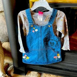18 Month Disneys NWT Junior Minnie NWT Never Worn Jean Dress Jean Skirt